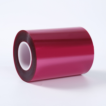 MOQ 1Ton China Wholesale pet Red Mylar Poliéster Rollo de película roja